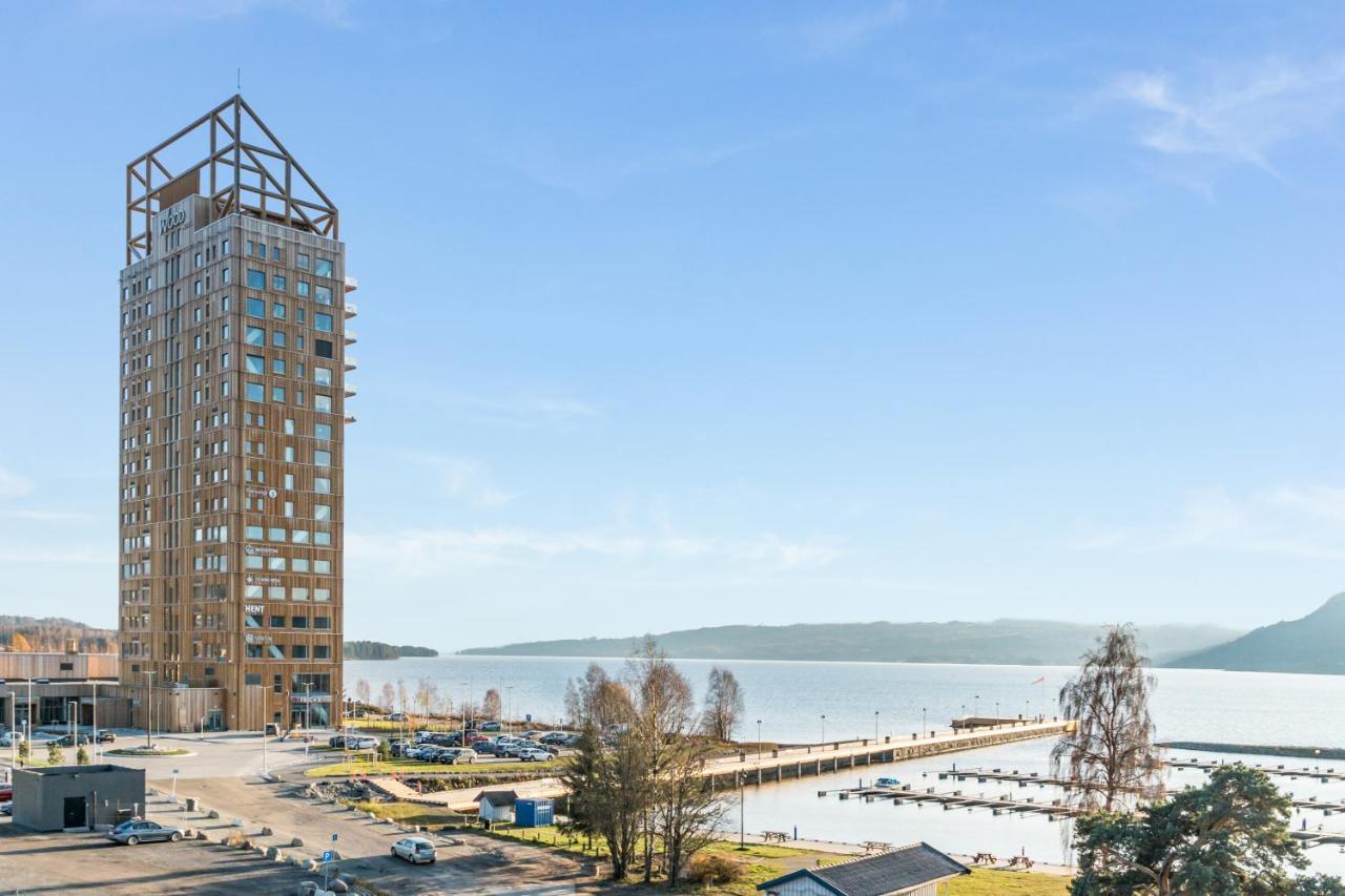 Mjos Tower Apartment - Lovely City View Sjusjøen Екстериор снимка
