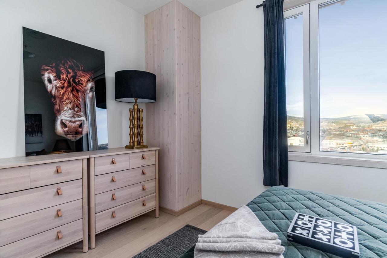 Mjos Tower Apartment - Lovely City View Sjusjøen Екстериор снимка