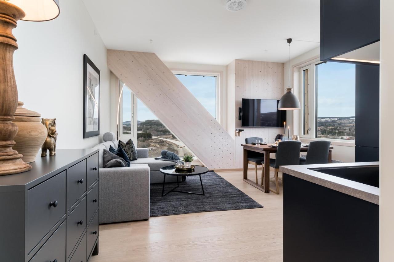 Mjos Tower Apartment - Lovely City View Sjusjøen Екстериор снимка
